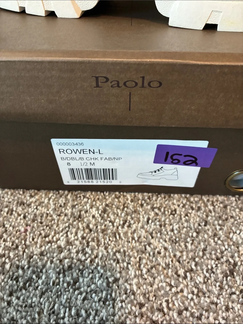 Paolo Women’s Black & White Plaid Chunky Athletic Sneaker